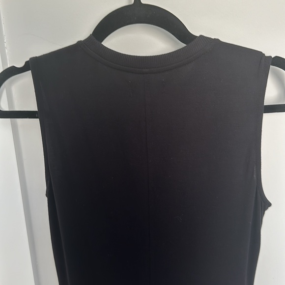 Lou & Grey Signaturesoft Jersey Twist Mini Dress in Black - Picture 6 of 6